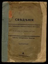 Сведения об исполнении постановлений очередного Таврического Губернского Земского Собрания 48-й сессии (с 24 января по 1 февраля 1914 года) : С прил. доклада о положении ходатайств Губернского Земства